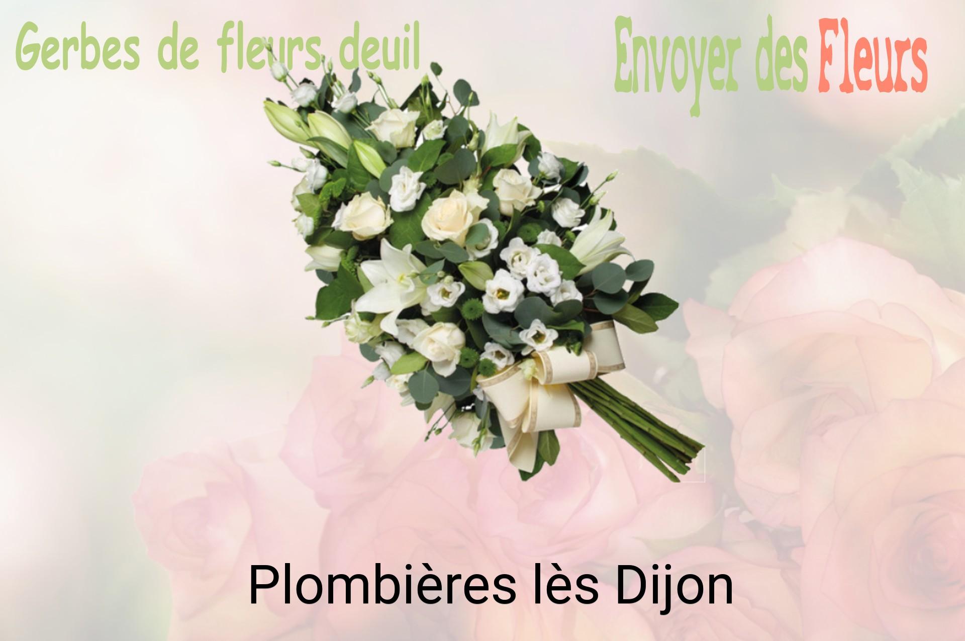 Gerbe de fleurs de deuil livrée à Plombières-lès-Dijon